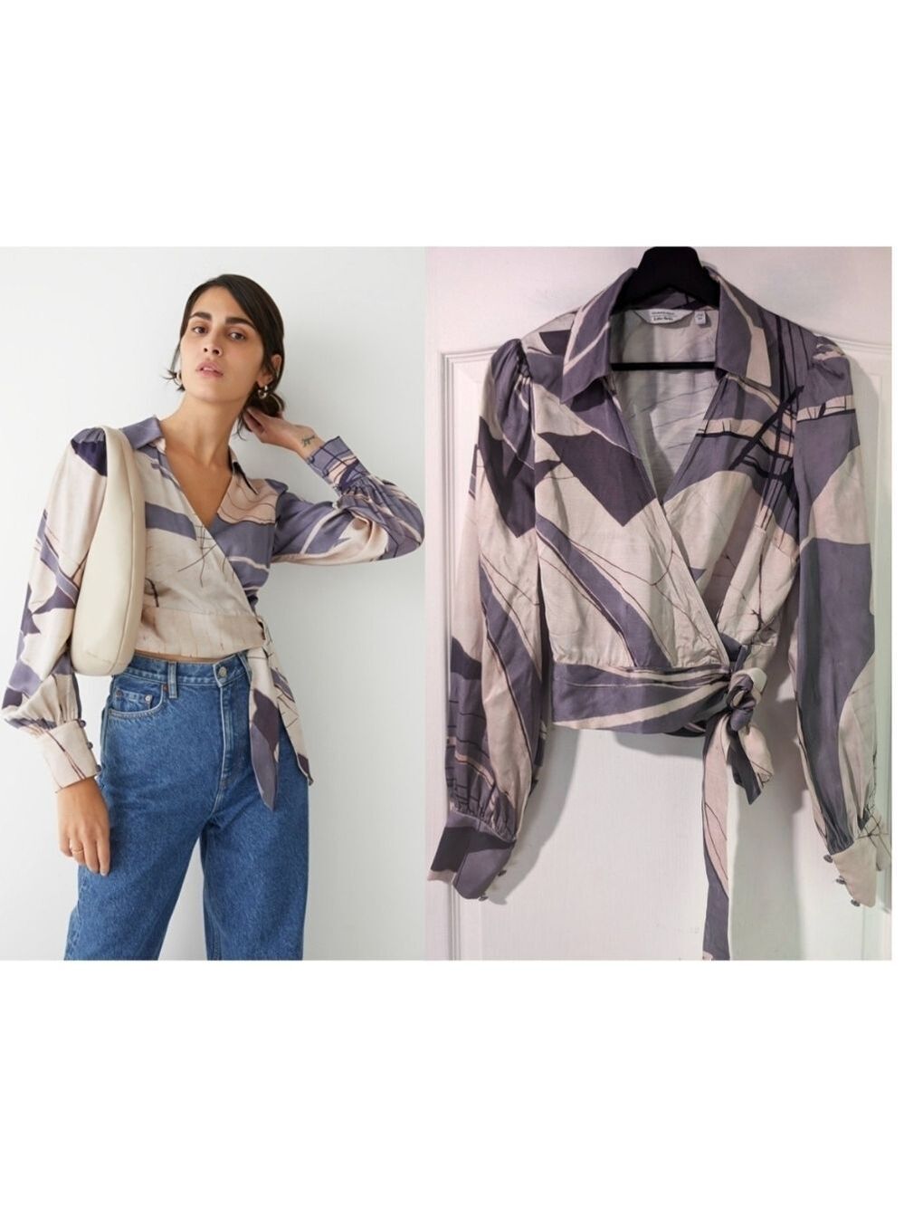 & Other Stories | Printed Wrap Blouse